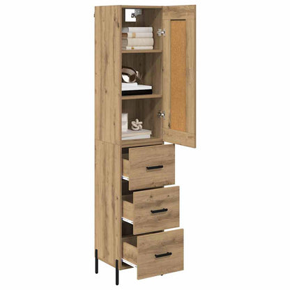 Highboard Artisan-Eiche 34,5 x 34 x 180 cm Holzwerkstoff