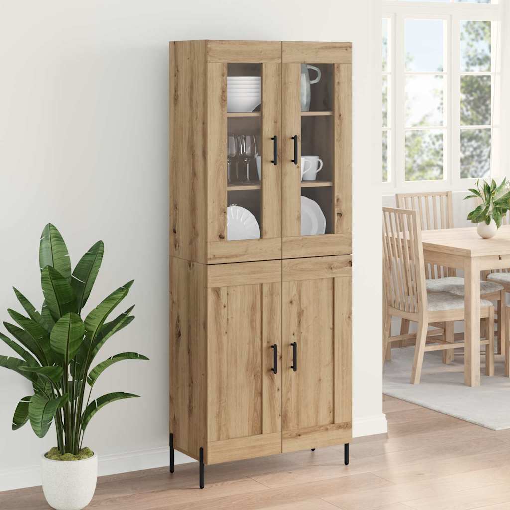 Highboard Artisan-Eiche 69,5 x 34 x 180 cm Holzwerkstoff