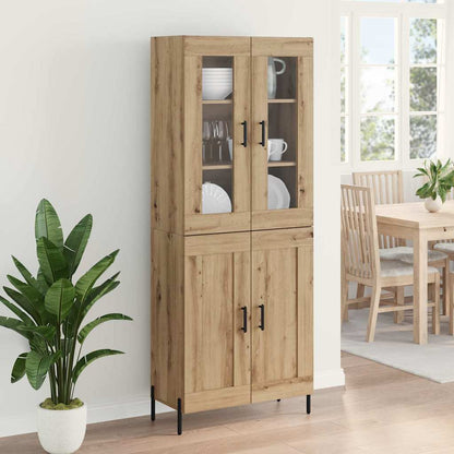 Highboard Artisan-Eiche 69,5 x 34 x 180 cm Holzwerkstoff