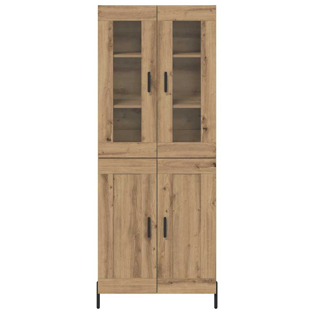 Highboard Artisan-Eiche 69,5 x 34 x 180 cm Holzwerkstoff