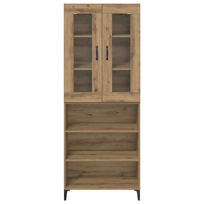 Highboard Artisan-Eiche 69,5 x 34 x 180 cm Holzwerkstoff