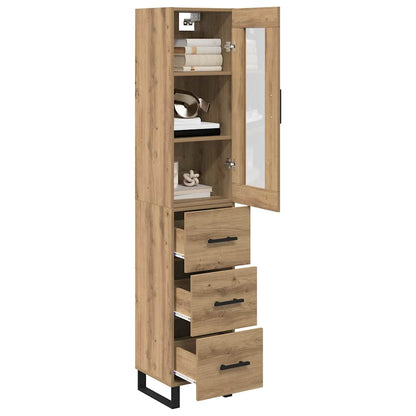 Highboard Artisan-Eiche 69,5 x 34 x 180 cm Holzwerkstoff