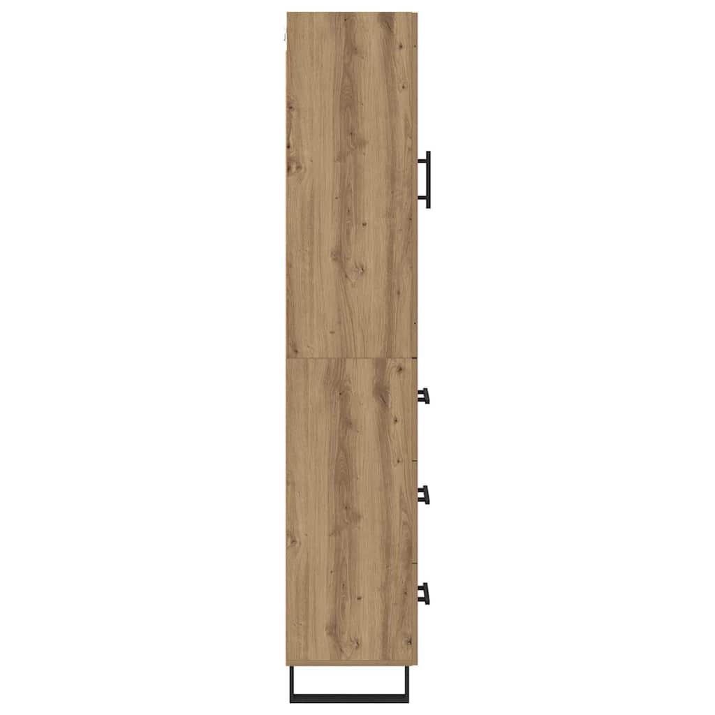 Highboard Artisan-Eiche 69,5 x 34 x 180 cm Holzwerkstoff