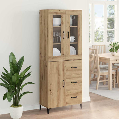 Highboard Artisan-Eiche 69,5 x 34 x 180 cm Holzwerkstoff