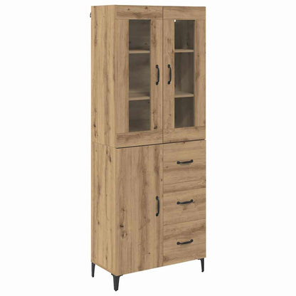 Highboard Artisan-Eiche 69,5 x 34 x 180 cm Holzwerkstoff