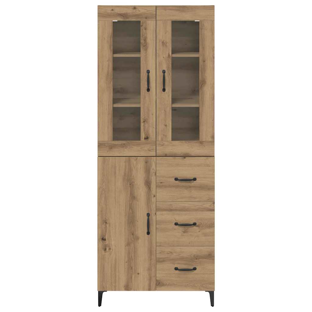 Highboard Artisan-Eiche 69,5 x 34 x 180 cm Holzwerkstoff