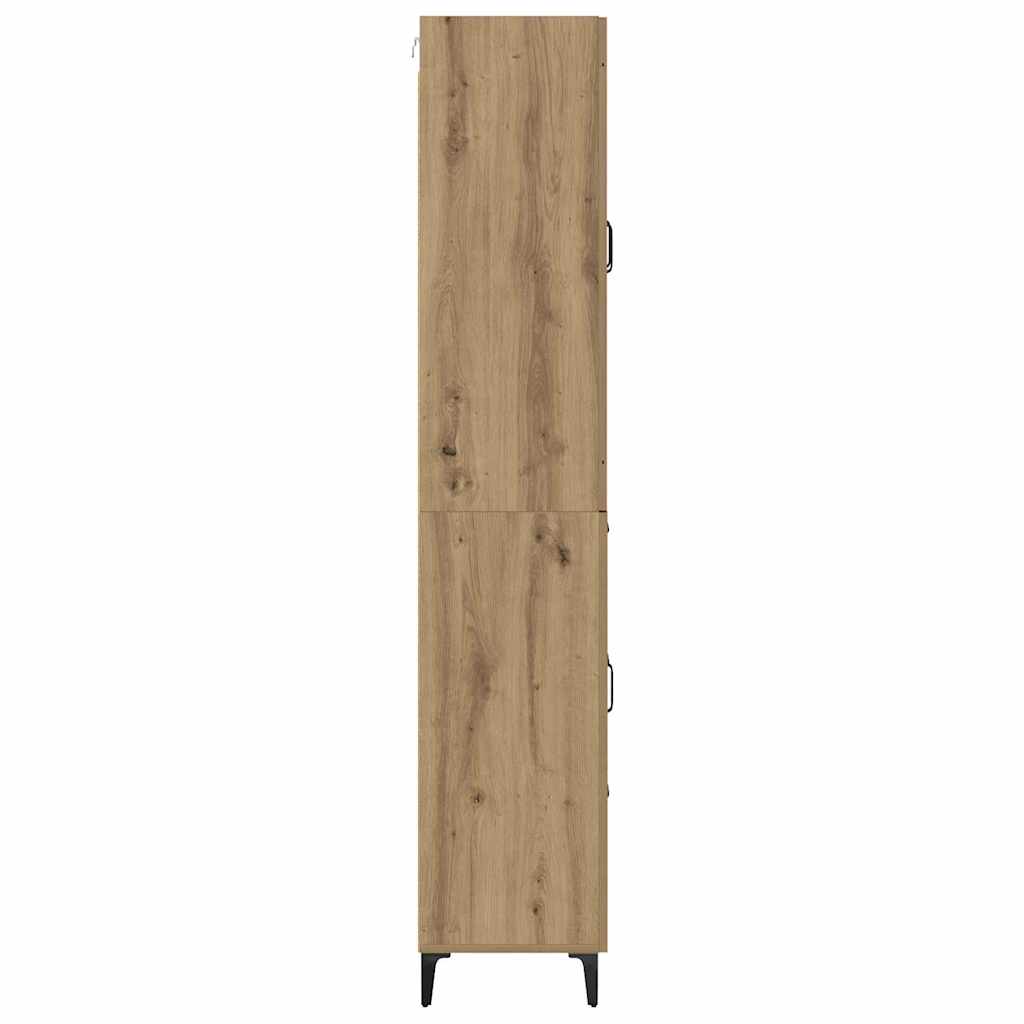 Highboard Artisan-Eiche 69,5 x 34 x 180 cm Holzwerkstoff