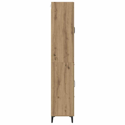 Highboard Artisan-Eiche 69,5 x 34 x 180 cm Holzwerkstoff