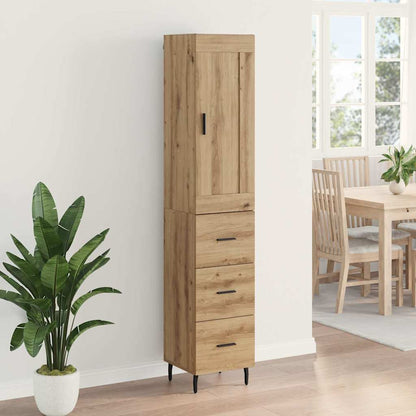 Highboard Artisan-Eiche 34,5 x 34 x 180 cm Holzwerkstoff