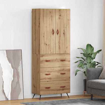 Highboard Artisan-Eiche 69,5 x 34 x 180 cm Holzwerkstoff