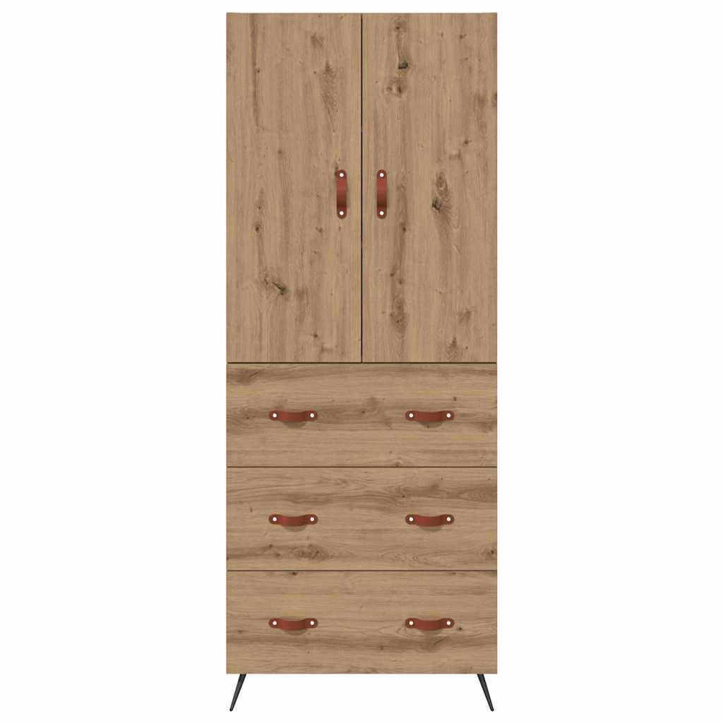 Highboard Artisan-Eiche 69,5 x 34 x 180 cm Holzwerkstoff