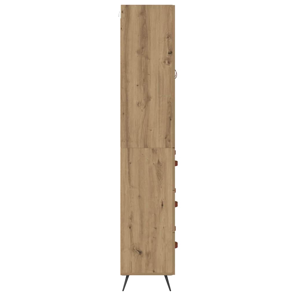 Highboard Artisan-Eiche 69,5 x 34 x 180 cm Holzwerkstoff