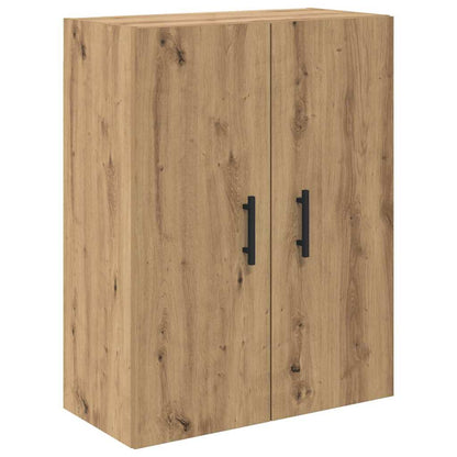 Highboard 2 pcs Artisan-Eiche Engineered Wood und Glas