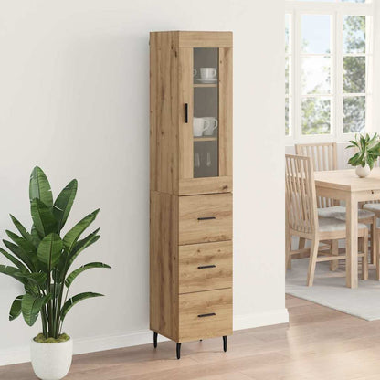 Highboard Artisan-Eiche 34,5 x 34 x 180 cm Holzwerkstoff