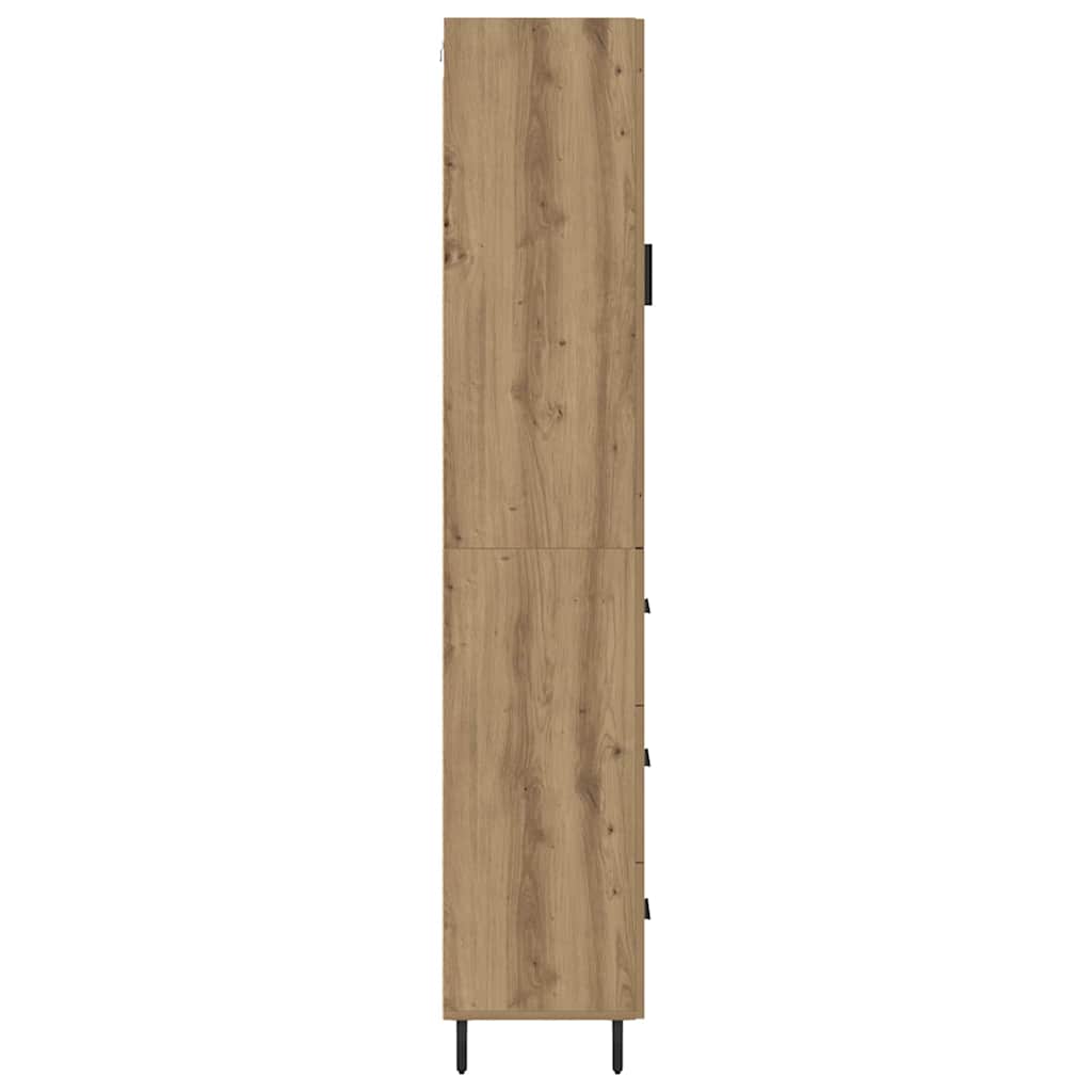 Highboard Artisan-Eiche 34,5 x 34 x 180 cm Holzwerkstoff