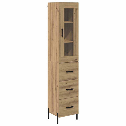 Highboard Artisan-Eiche 34,5 x 34 x 180 cm Holzwerkstoff