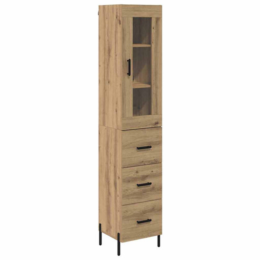Highboard Artisan-Eiche 34,5 x 34 x 180 cm Holzwerkstoff