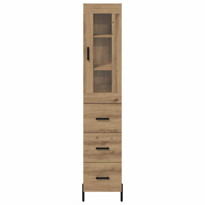 Highboard Artisan-Eiche 34,5 x 34 x 180 cm Holzwerkstoff