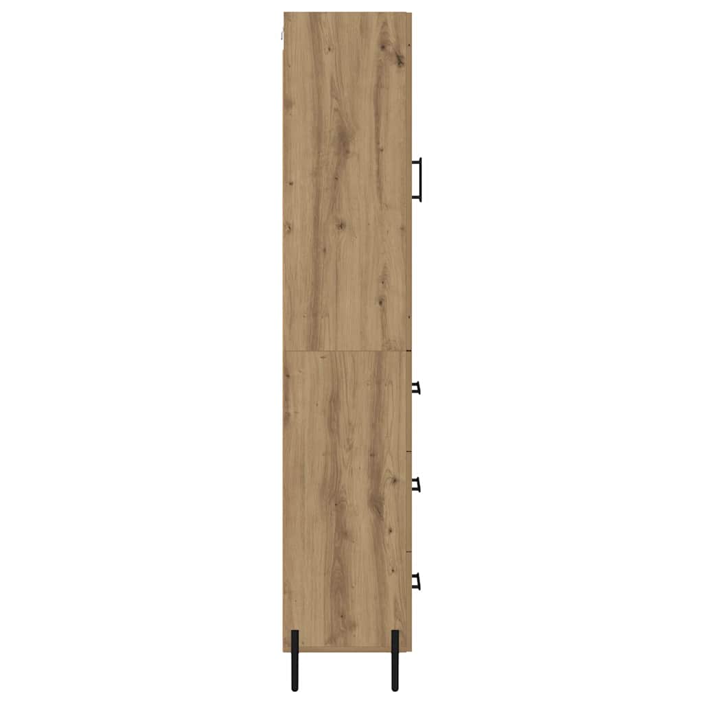 Highboard Artisan-Eiche 34,5 x 34 x 180 cm Holzwerkstoff