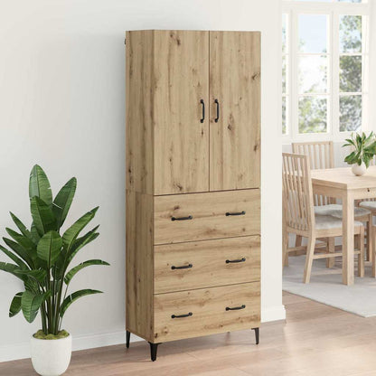 Highboard Artisan-Eiche 69,5 x 34 x 180 cm Holzwerkstoff