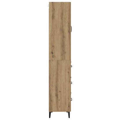 Highboard Artisan-Eiche 69,5 x 34 x 180 cm Holzwerkstoff