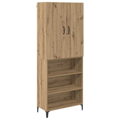 Highboard Artisan-Eiche 69,5 x 34 x 180 cm Holzwerkstoff