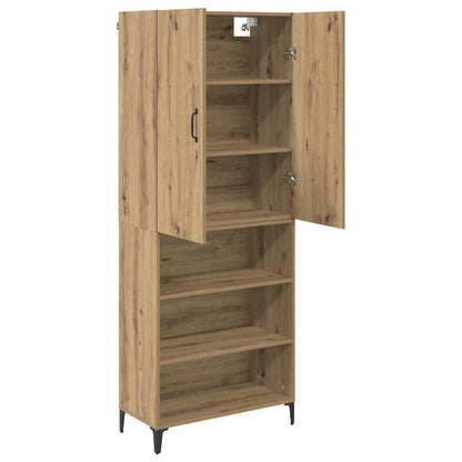 Highboard Artisan-Eiche 69,5 x 34 x 180 cm Holzwerkstoff