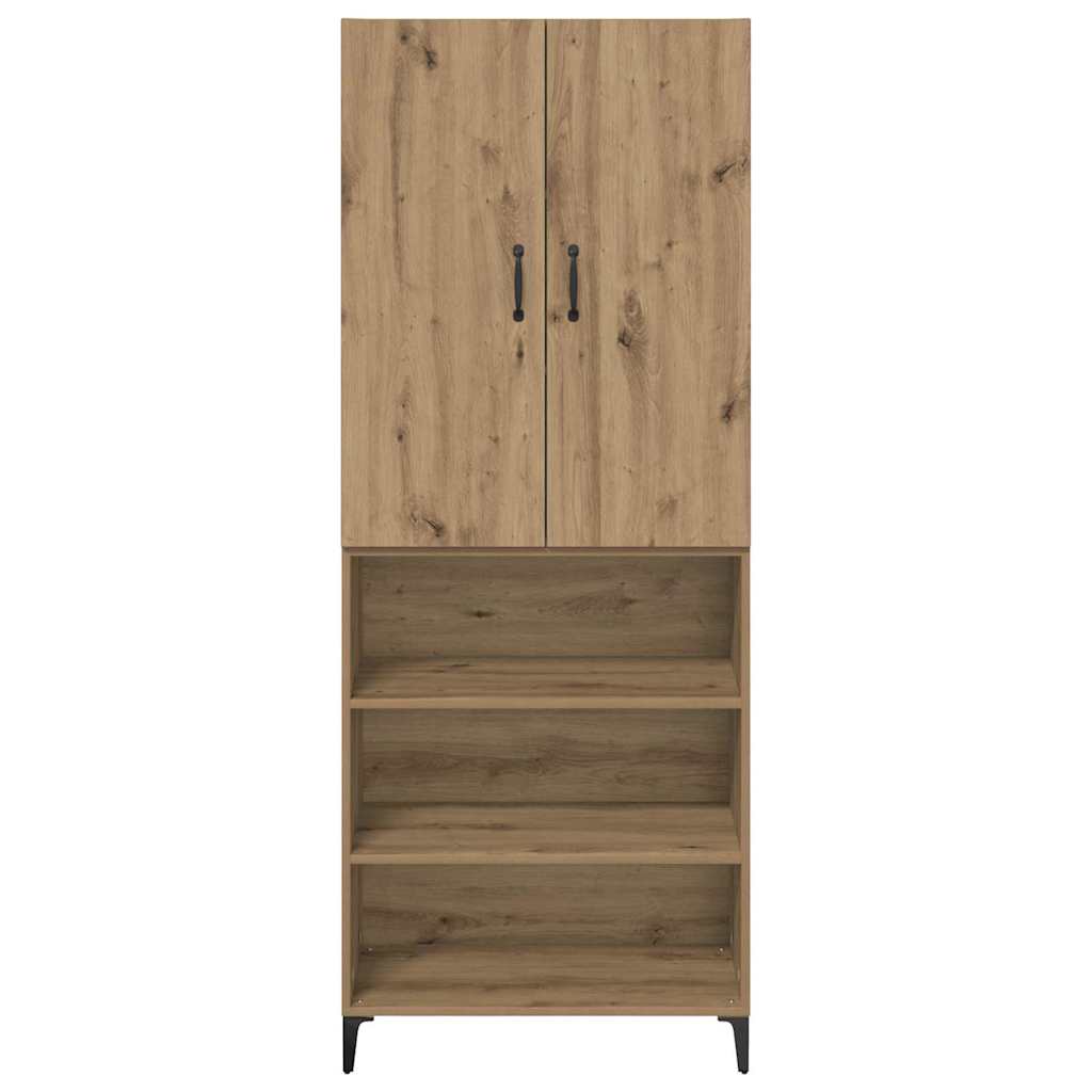 Highboard Artisan-Eiche 69,5 x 34 x 180 cm Holzwerkstoff