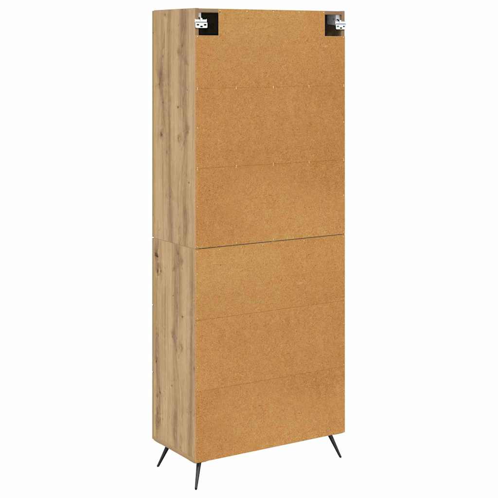 Highboard Artisan-Eiche 69,5 x 34 x 180 cm Holzwerkstoff