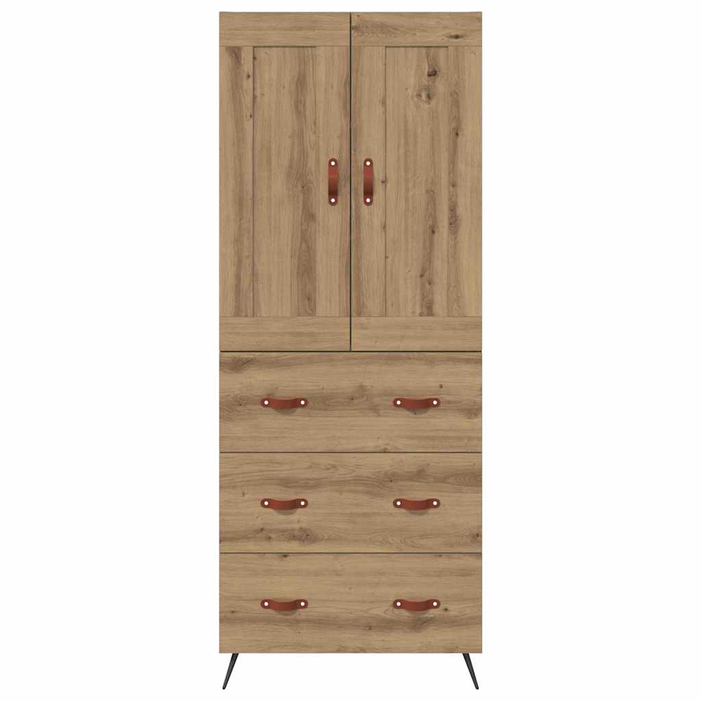 Highboard Artisan-Eiche 69,5 x 34 x 180 cm Holzwerkstoff
