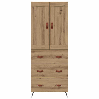 Highboard Artisan-Eiche 69,5 x 34 x 180 cm Holzwerkstoff