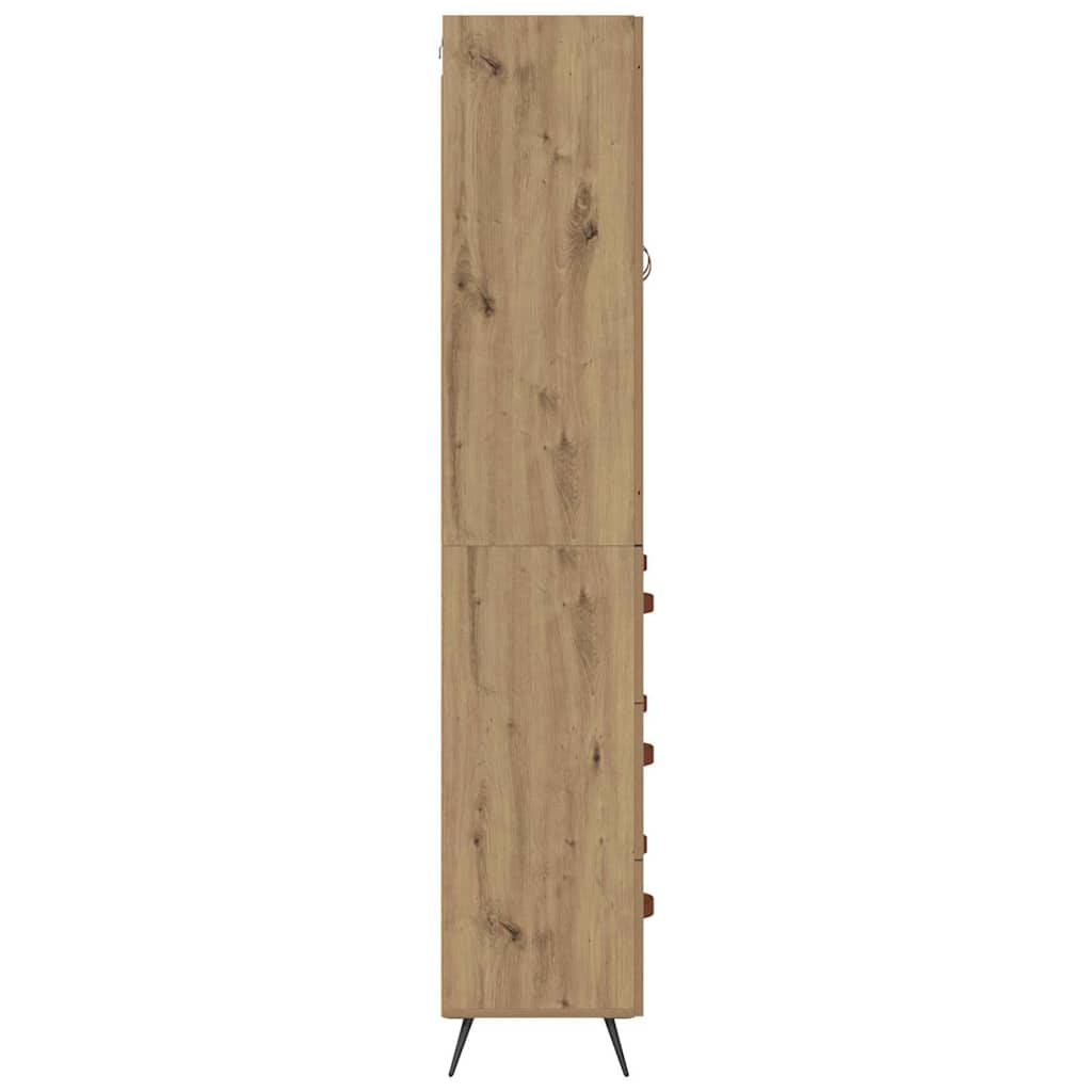 Highboard Artisan-Eiche 69,5 x 34 x 180 cm Holzwerkstoff