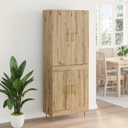 Highboard Artisan-Eiche 69,5 x 34 x 180 cm Holzwerkstoff