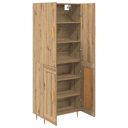 Highboard Artisan-Eiche 69,5 x 34 x 180 cm Holzwerkstoff