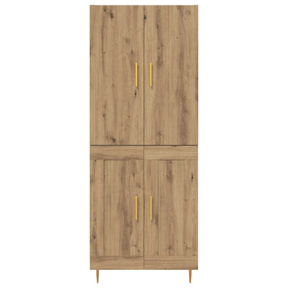 Highboard Artisan-Eiche 69,5 x 34 x 180 cm Holzwerkstoff