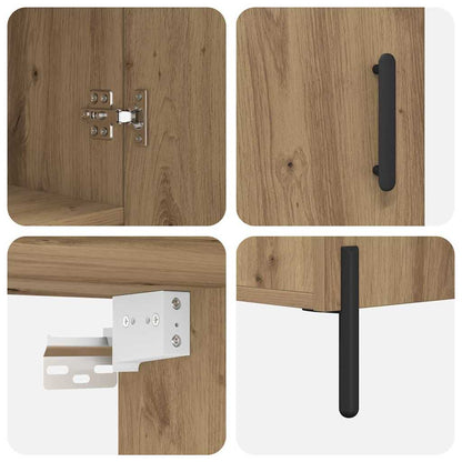 Highboard Artisan-Eiche 69,5 x 34 x 180 cm Holzwerkstoff