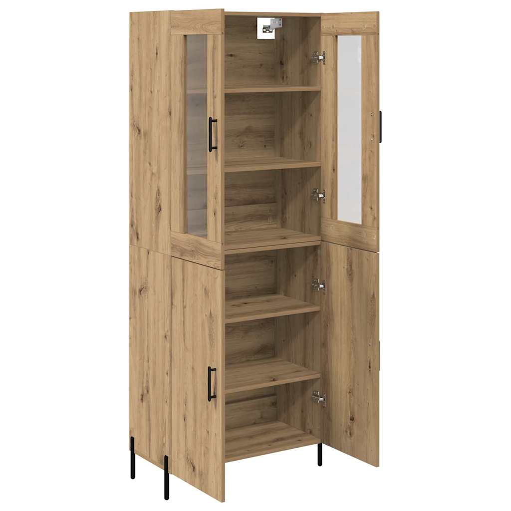 Highboard Artisan-Eiche 69,5 x 34 x 180 cm Holzwerkstoff