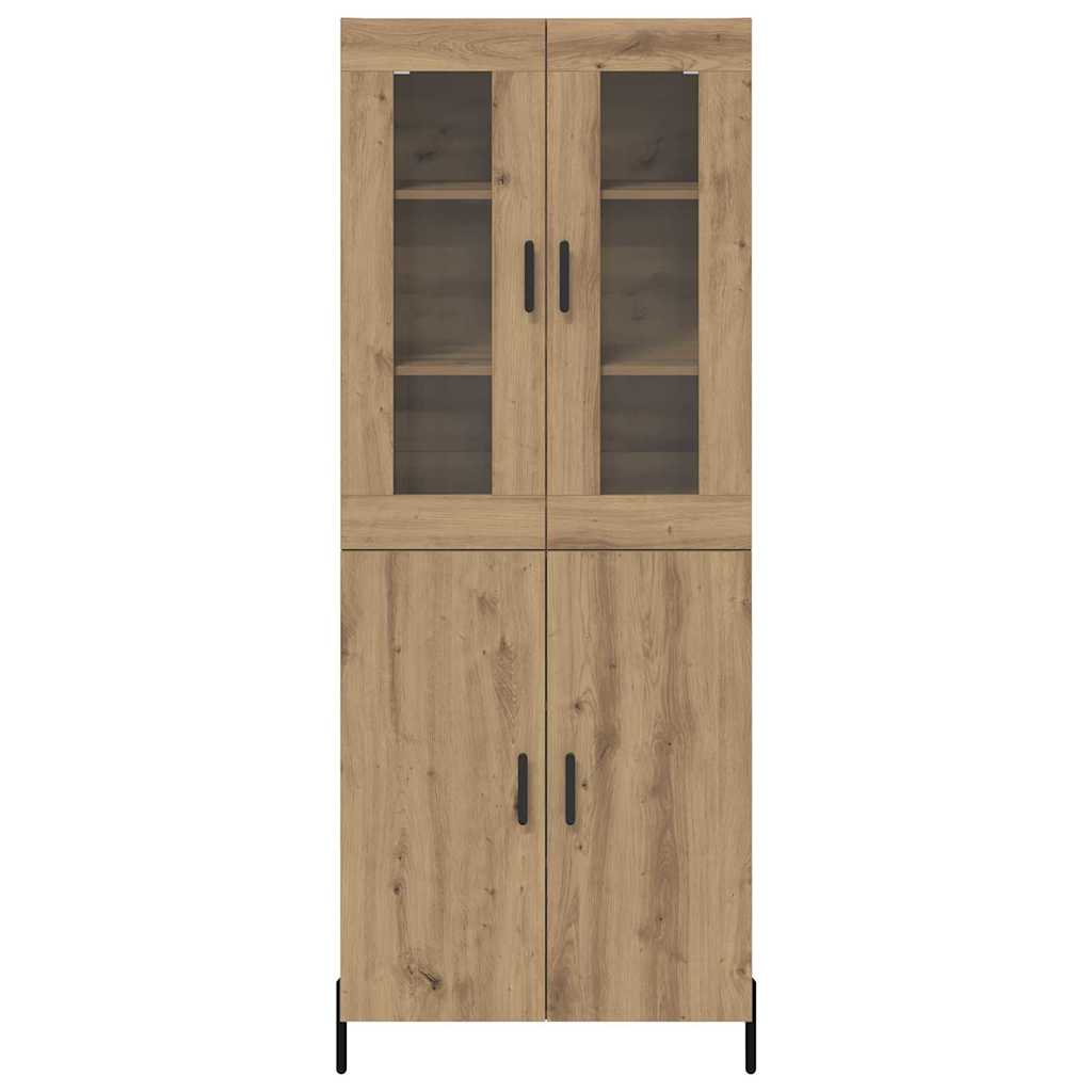 Highboard Artisan-Eiche 69,5 x 34 x 180 cm Holzwerkstoff