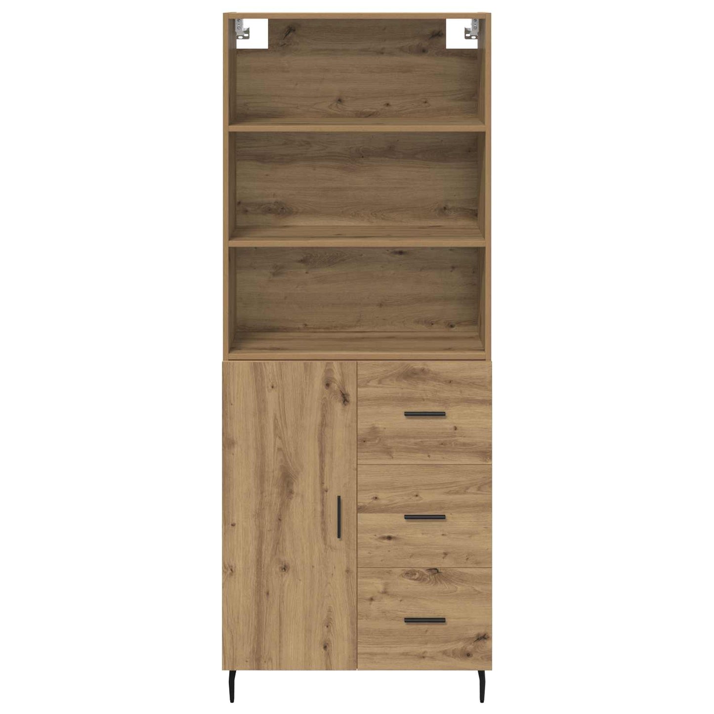Highboard mit Schubladen Artisan-Eiche 69,5 x 34 x 180 cm