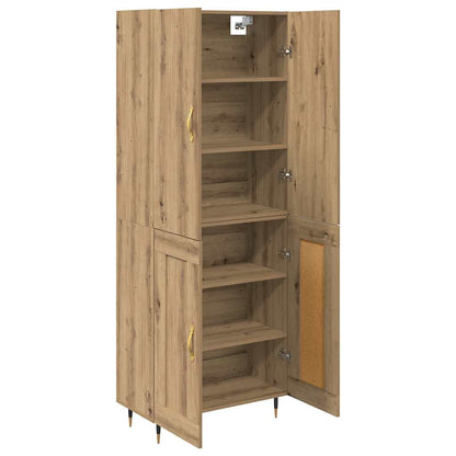 Highboard Artisan-Eiche 69,5 x 34 x 180 cm Holzwerkstoff
