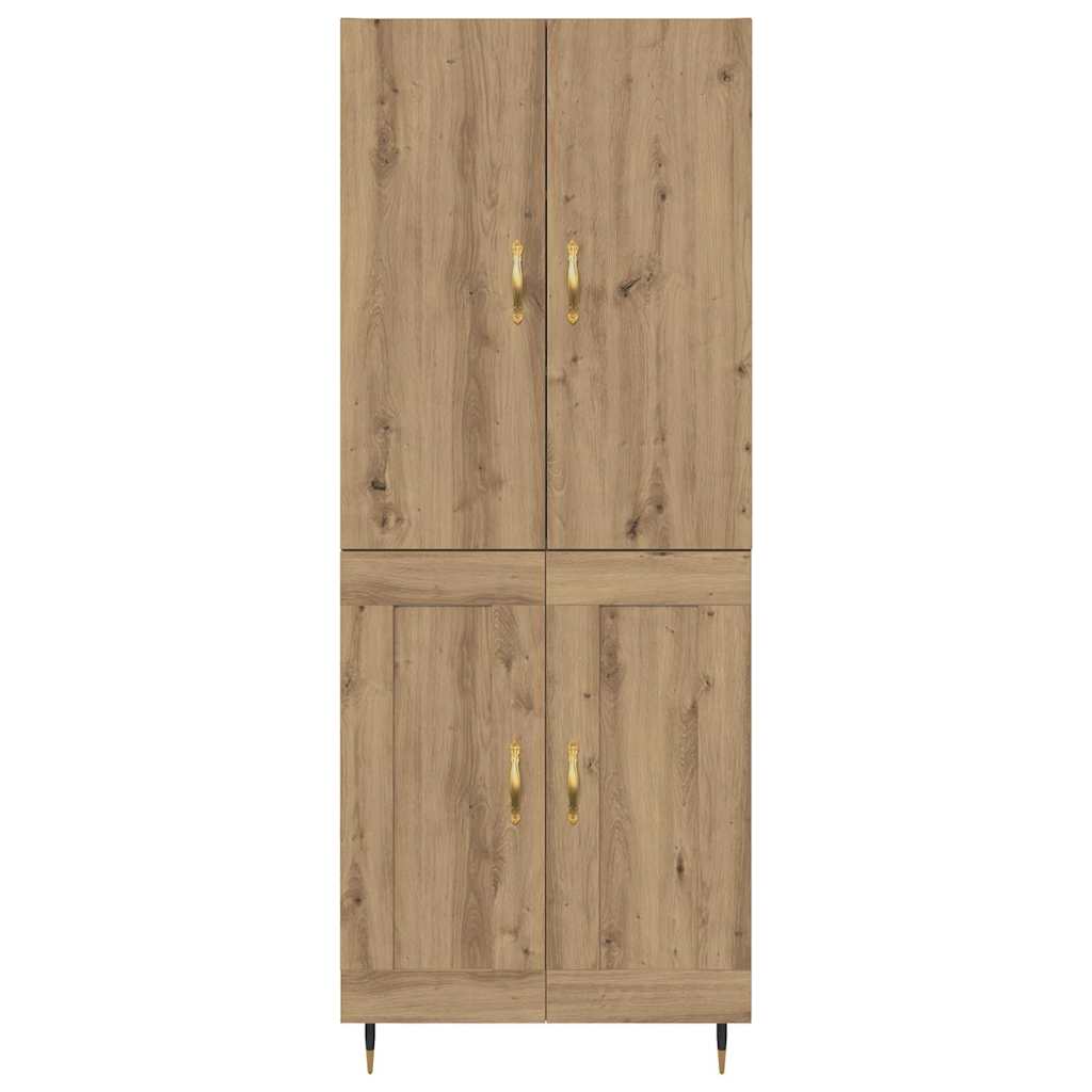 Highboard Artisan-Eiche 69,5 x 34 x 180 cm Holzwerkstoff