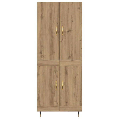 Highboard Artisan-Eiche 69,5 x 34 x 180 cm Holzwerkstoff