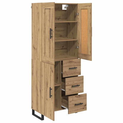 Highboard Artisan-Eiche 69,5 x 34 x 180 cm Holzwerkstoff