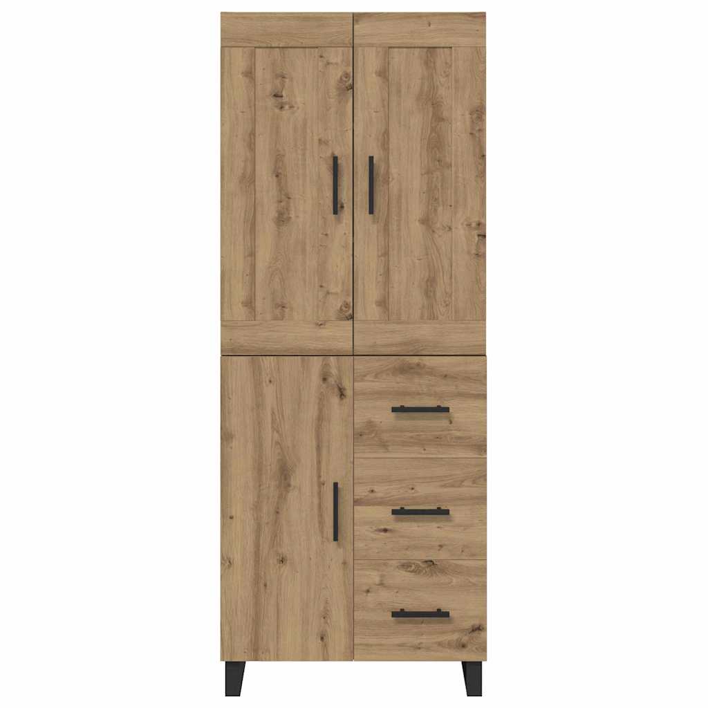 Highboard Artisan-Eiche 69,5 x 34 x 180 cm Holzwerkstoff