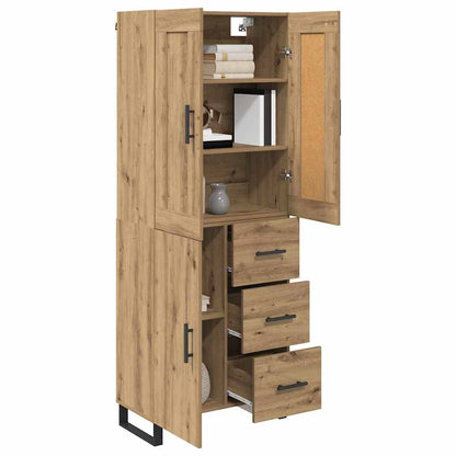 Highboard Artisan-Eiche 69,5 x 34 x 180 cm Holzwerkstoff