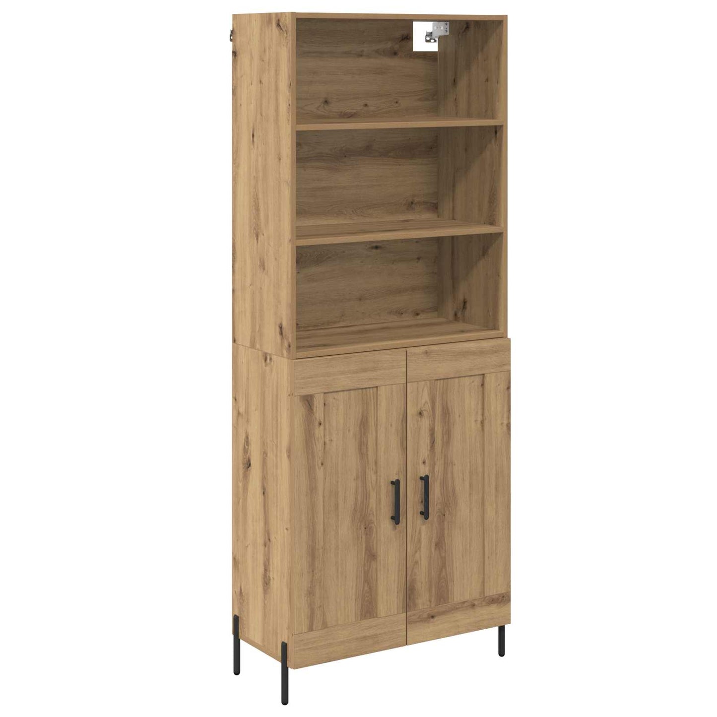 Highboard Artisan-Eiche 69,5 x 32,5 x 180 cm Holzwerkstoff