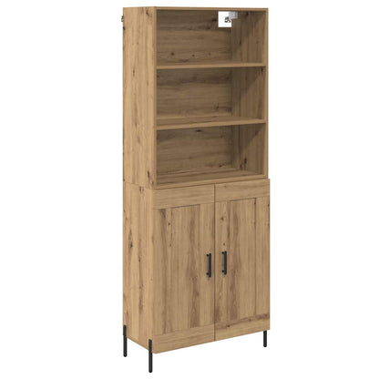 Highboard Artisan-Eiche 69,5 x 32,5 x 180 cm Holzwerkstoff