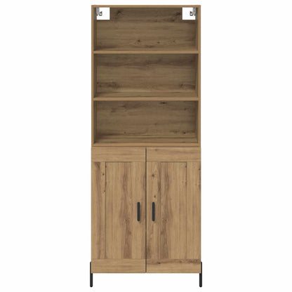 Highboard Artisan-Eiche 69,5 x 32,5 x 180 cm Holzwerkstoff