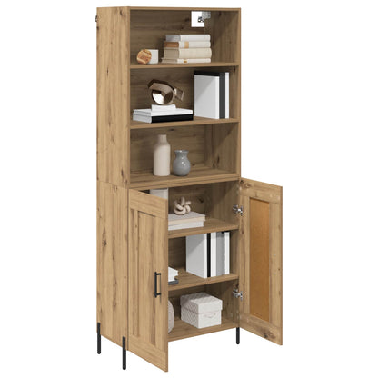 Highboard Artisan-Eiche 69,5 x 32,5 x 180 cm Holzwerkstoff
