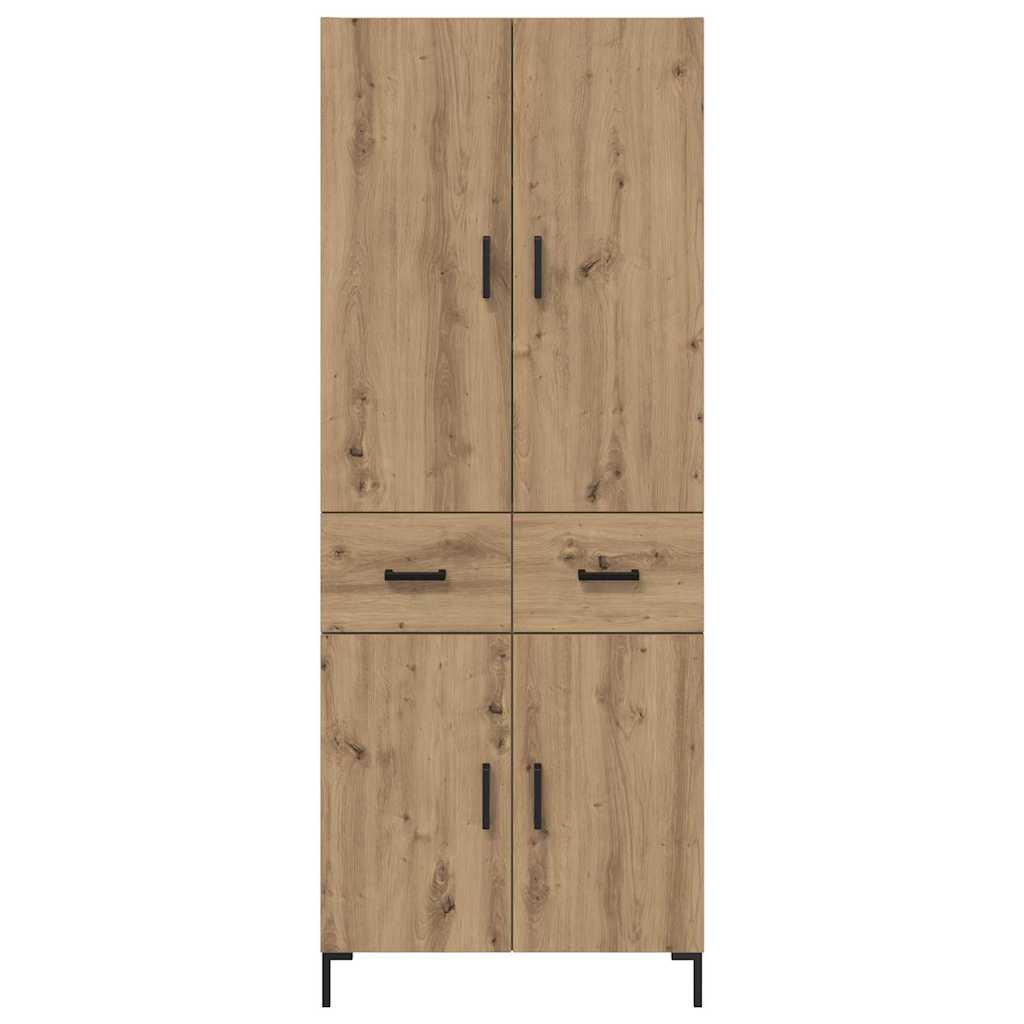 Highboard Artisan-Eiche 69,5 x 34 x 180 cm Holzwerkstoff